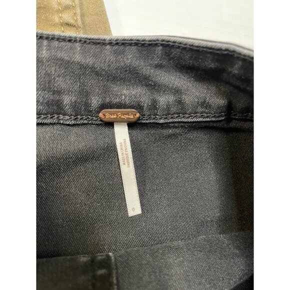 Mini micro Skirt Free People Summer Beach Vibes Lake Camp Days buttons denim - Picture 4 of 4